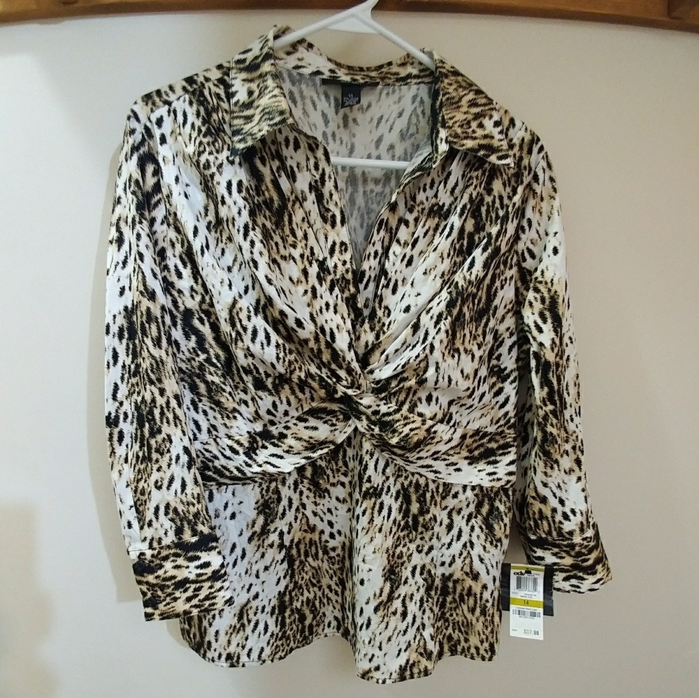 Alfani Leopard Print Blouse